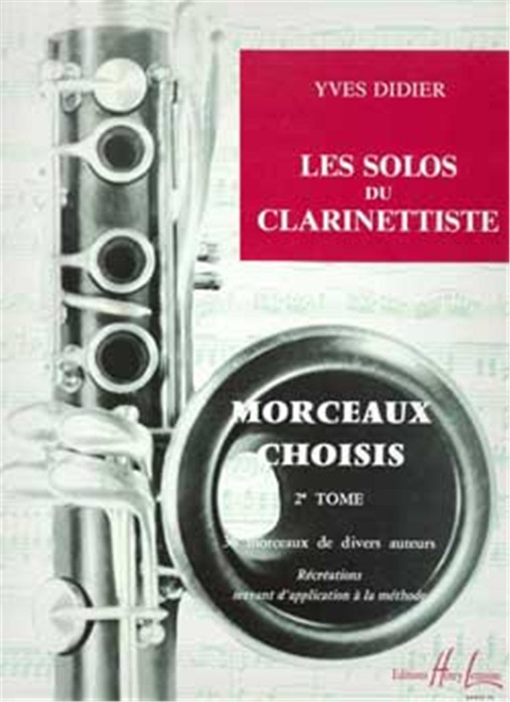 Les solos du clarinettiste, Vol. 2