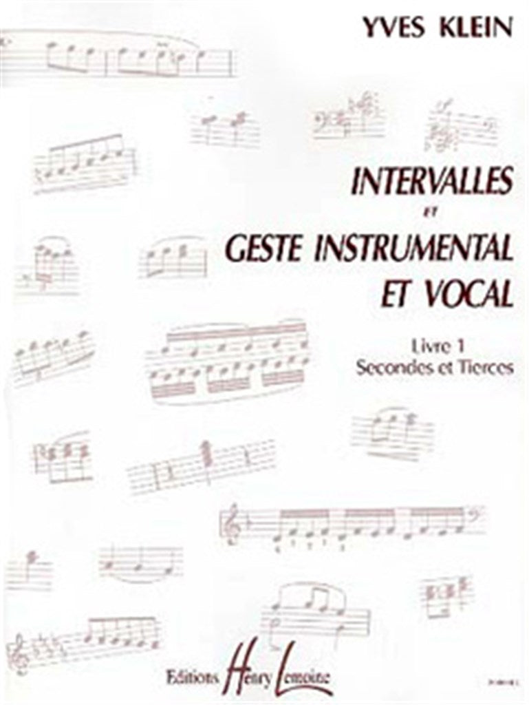 Intervalles et geste instrumental et vocal, Vol. 1