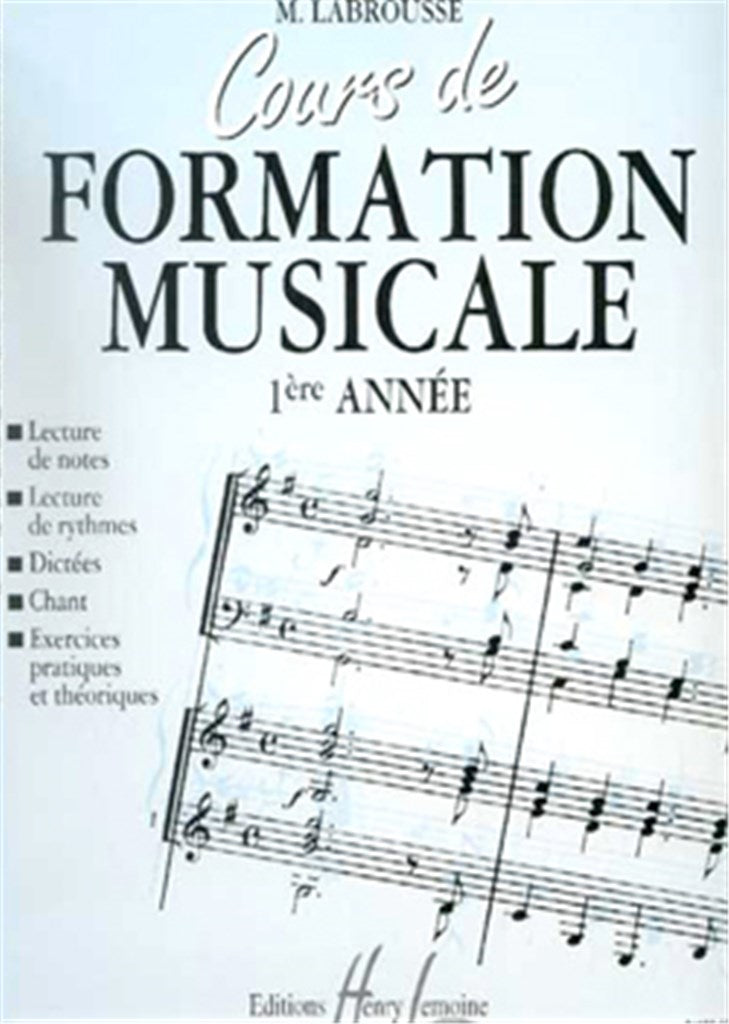 Cours de formation musicale, Vol. 1