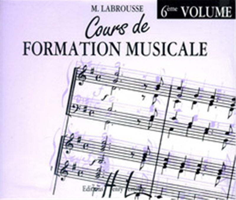 Cours de formation musicale, Vol. 6 (CD Only)