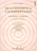 De la sonorité à l'interprétation, Vol. 1