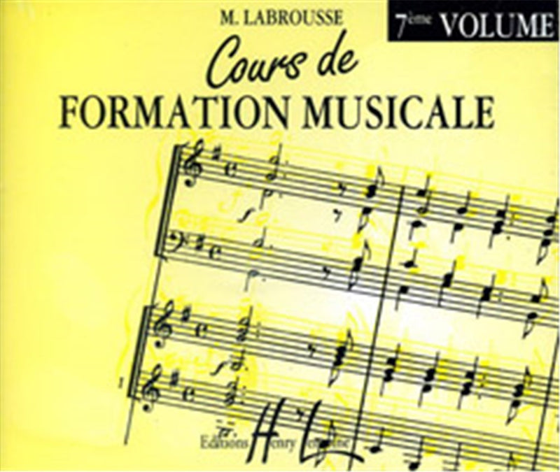 Cours de formation musicale, Vol. 7