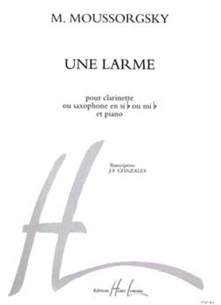 Une larme (Clarinet or Saxophone and Piano)