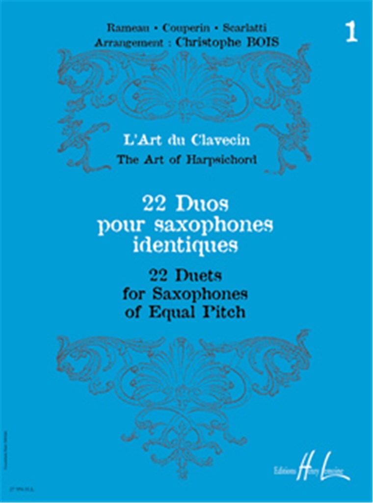 L'Art du Clavecin - 22 Duos, Vol. 1