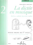 La dictée en musique, Vol. 2 - corrigé