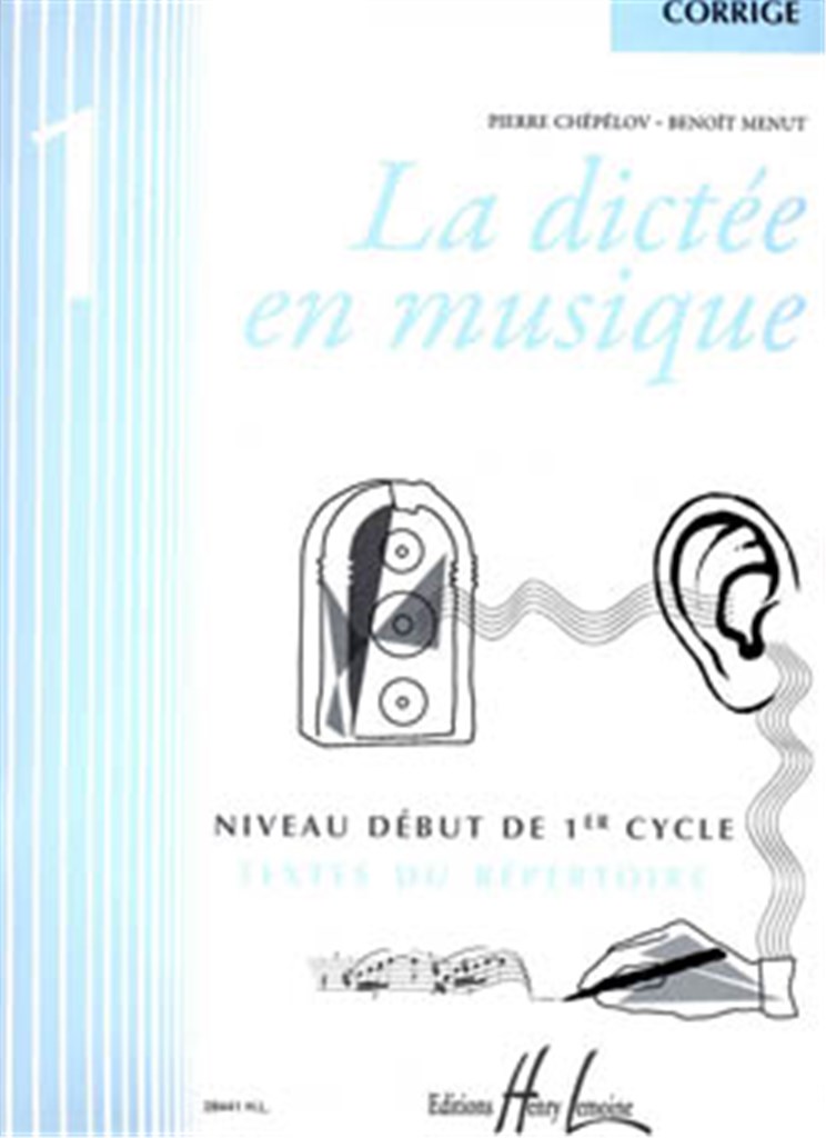 La dictée en musique, Vol. 1 - corrigé