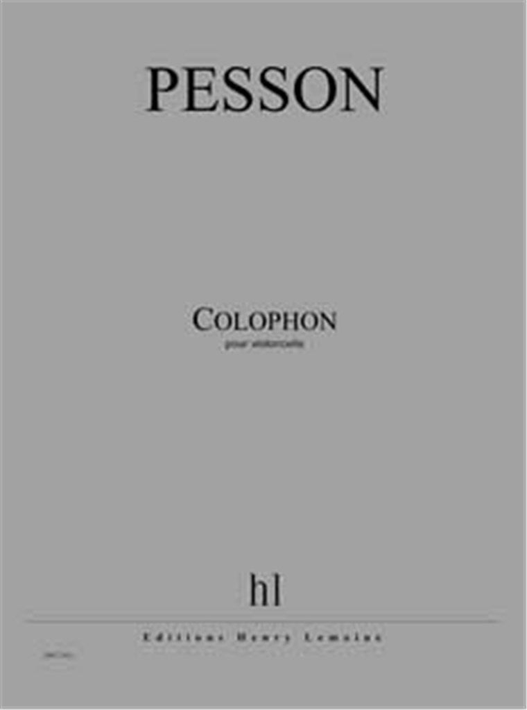 Colophon