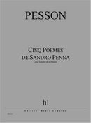 Cinq Poèmes de Sandro Penna (Baritone Voice and Piano)