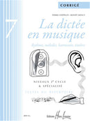 La dictée en musique, Vol. 7 - corrigé