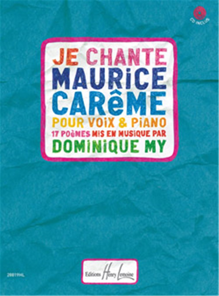 Je chante Maurice Carême