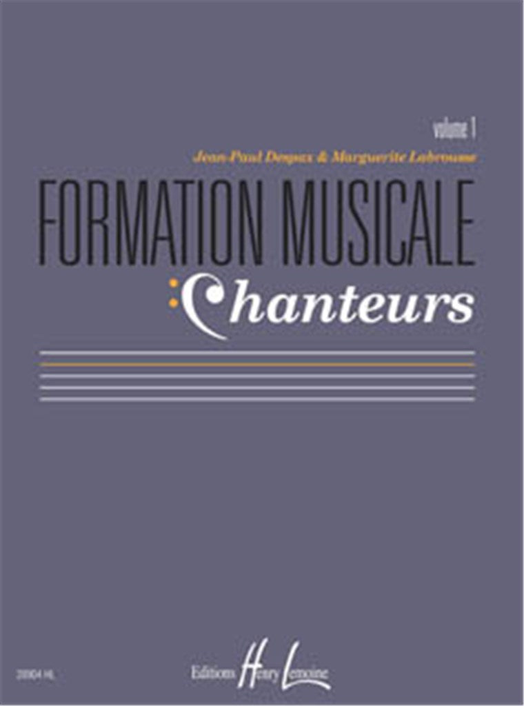 Formation musicale chanteurs, Vol. 1