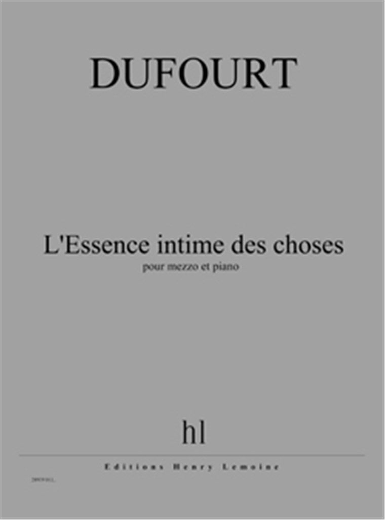 L'Essence intime des choses