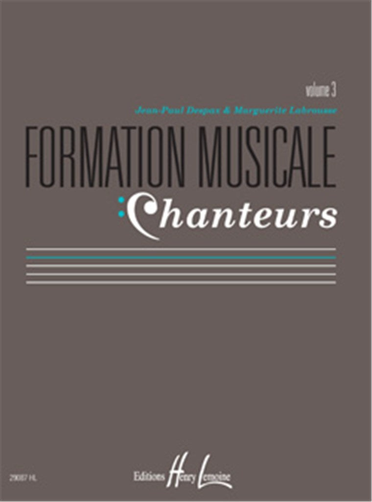 Formation musicale chanteurs, Vol. 3