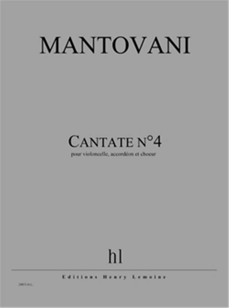 Cantate N°4 (Score & Parts)