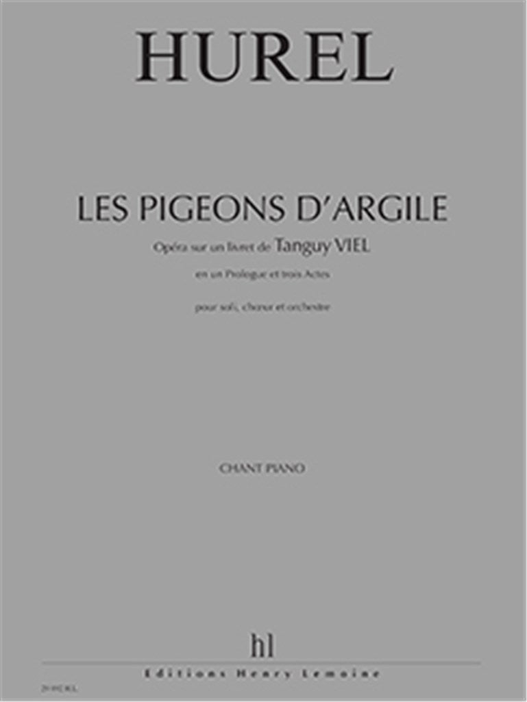 Les Pigeons d'argile (Voice and Piano)