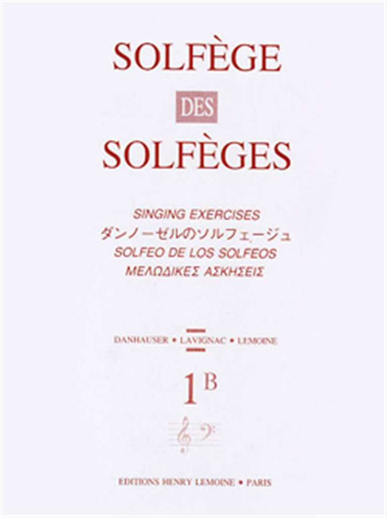 Solfège des Solfèges, Vol. 1B avec accompagnement