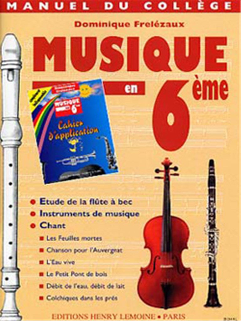 Musique en 6ème - collège et appl.