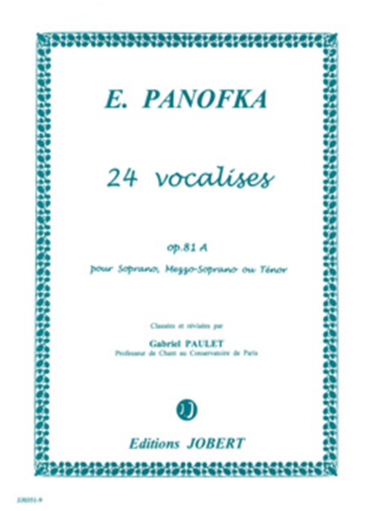 24 Vocalises, Vol. 1 Op.81A