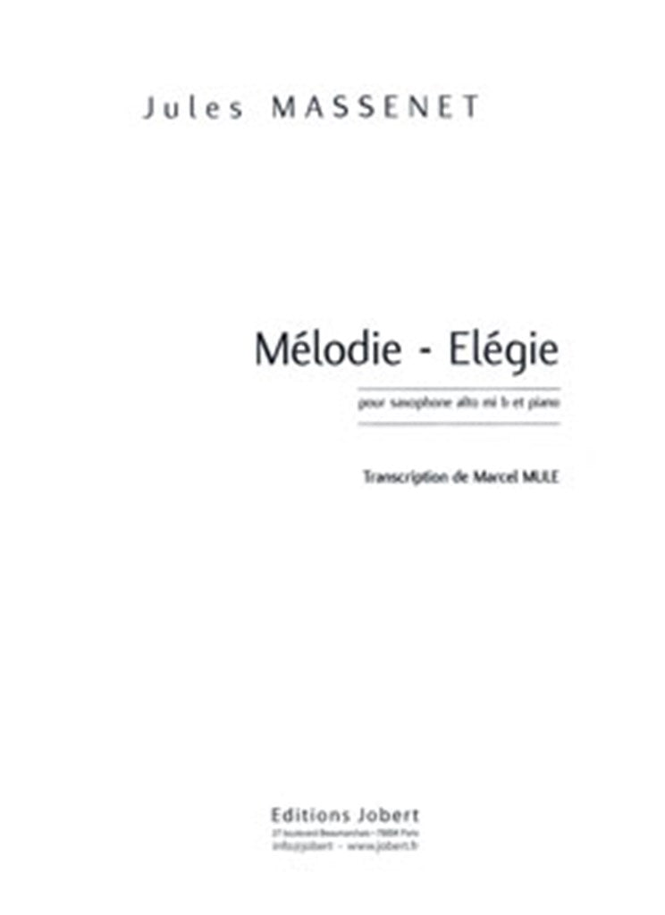 Mélodie Elégie (Alto Saxophone and Piano)