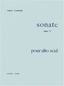 Sonate Op.7 pour alto seul