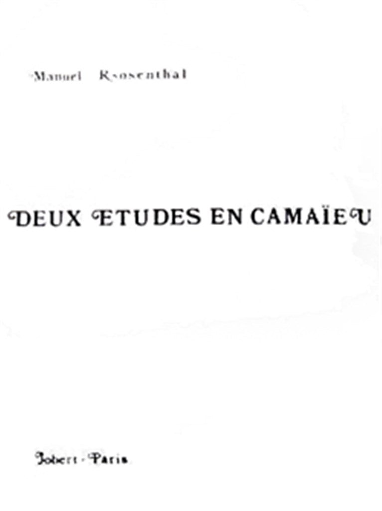 Deux Etudes en Camaïeu