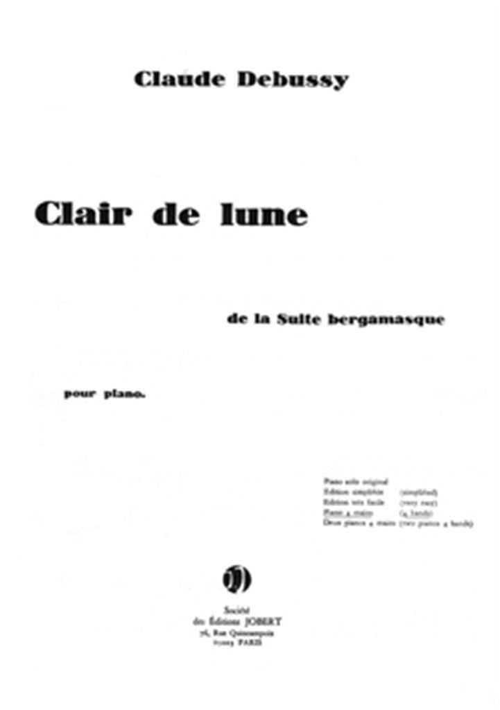 Clair de lune (Piano, 4 Hands)