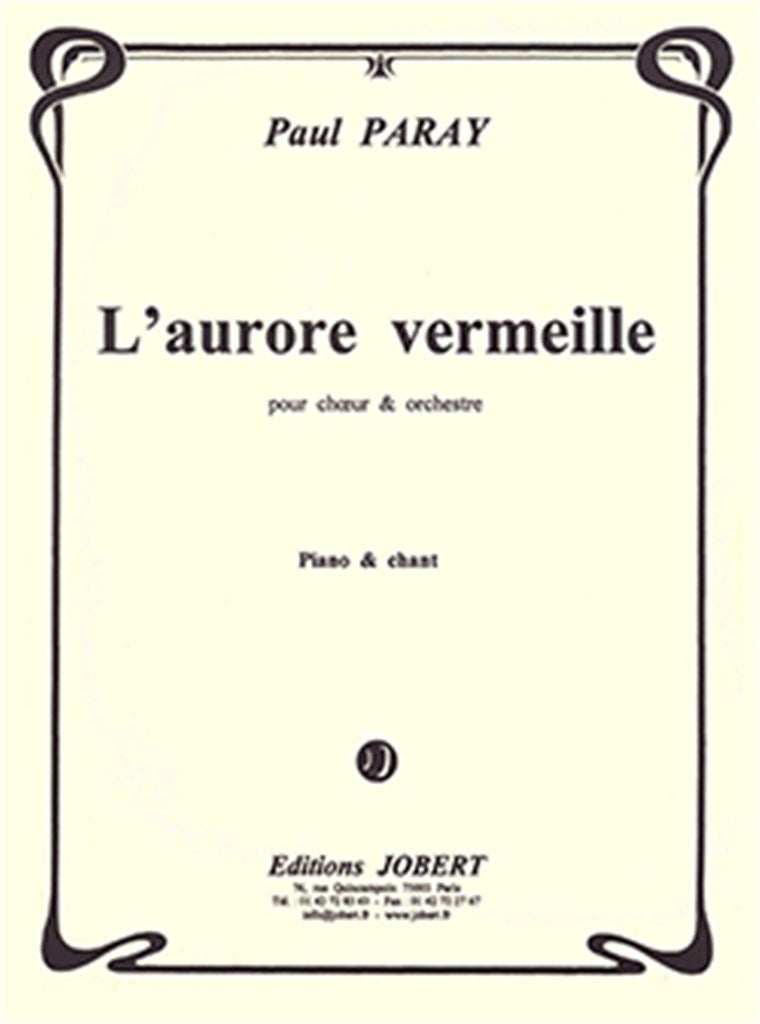 L'aurore vermeille (Choir and Piano)