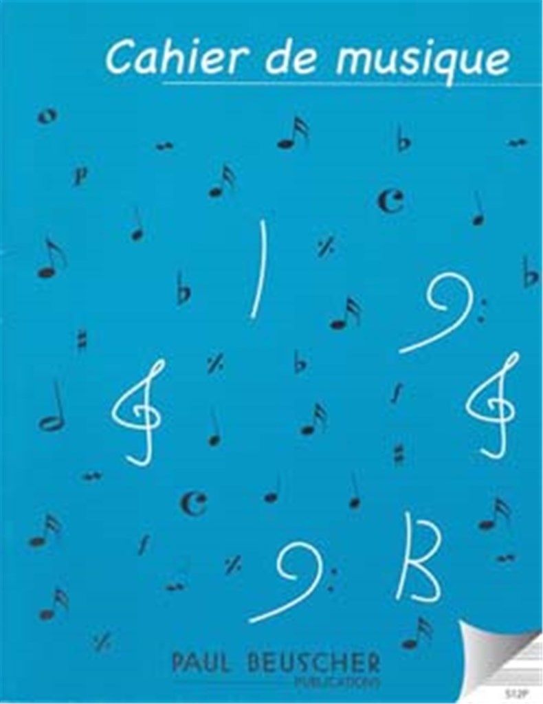 Cahier de Musique 12 portées petit format