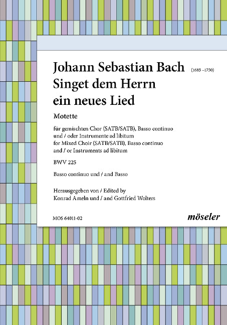 Singet dem Herrn ein neues Lied BWV 225 (B.c.-Cembalo/B.c.-Violoncello part)