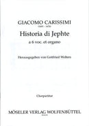 Historia di Jephte (choral score)