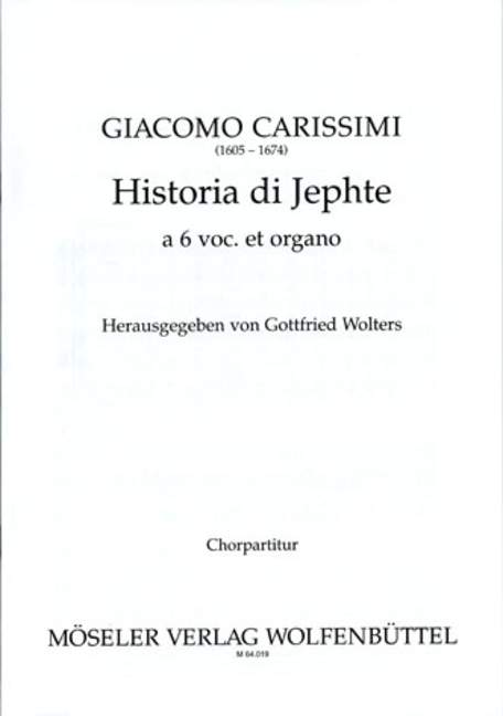 Historia di Jephte (choral score)