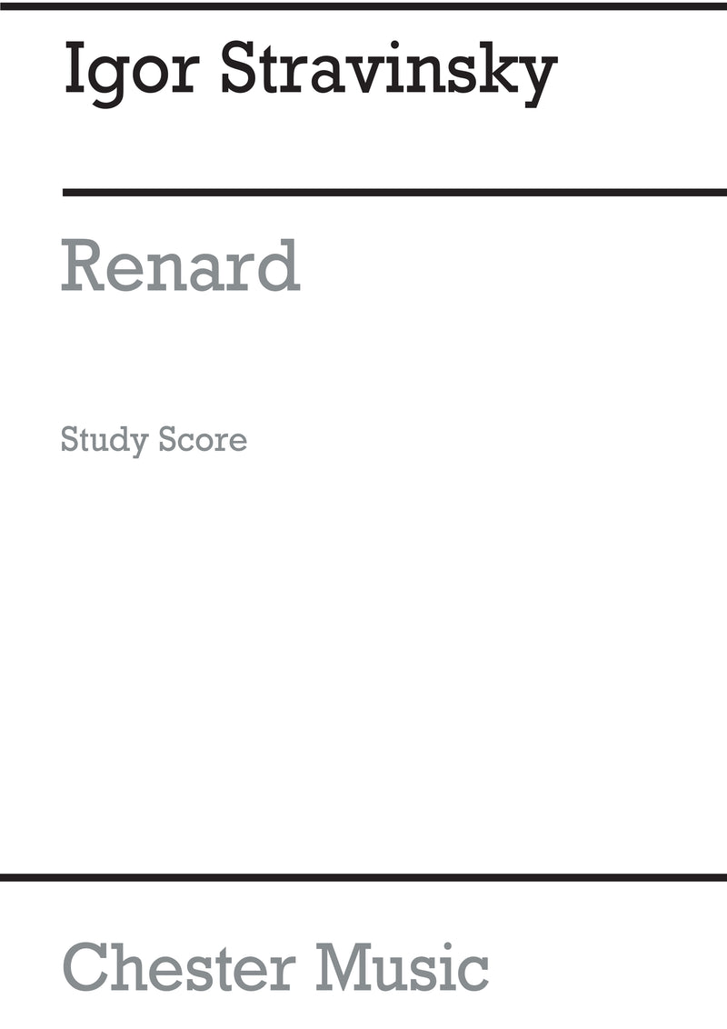 Renard (Miniature Score)