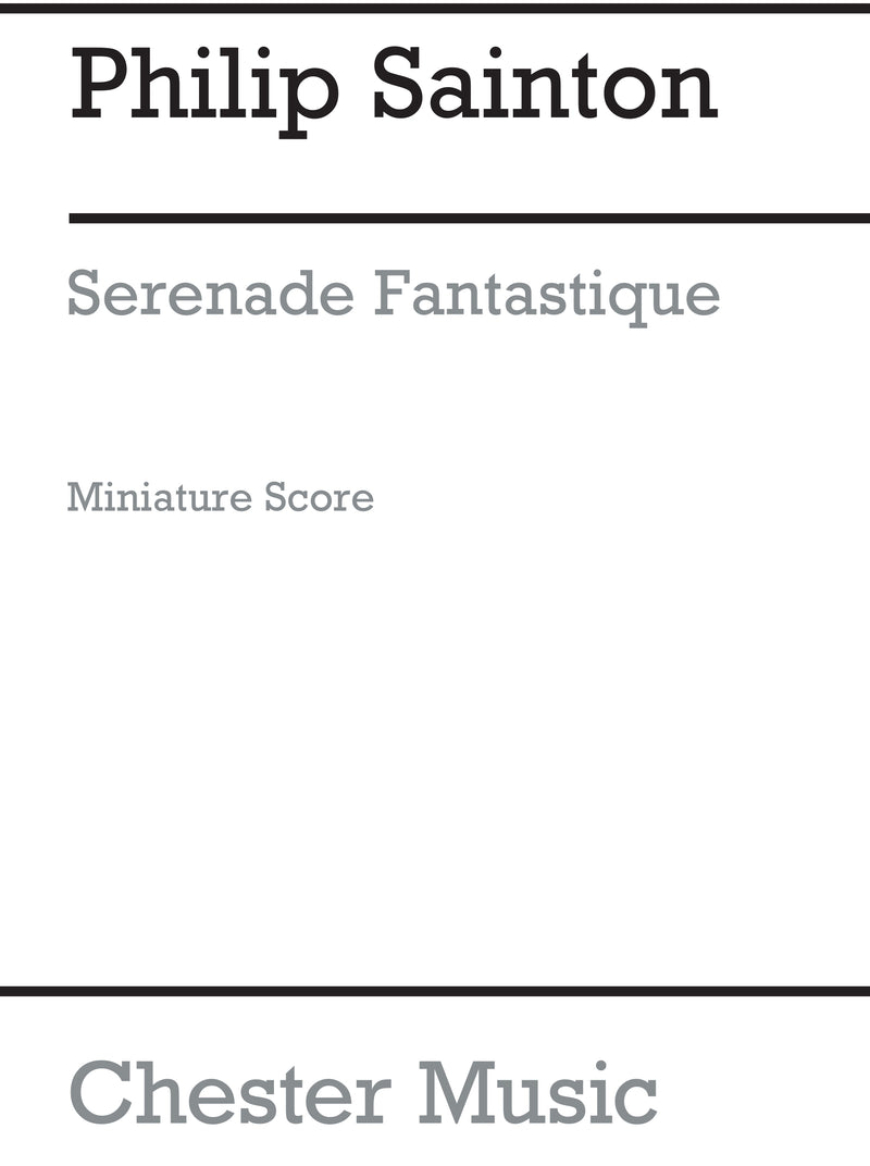 Serenade Fantastique (Miniature Score)