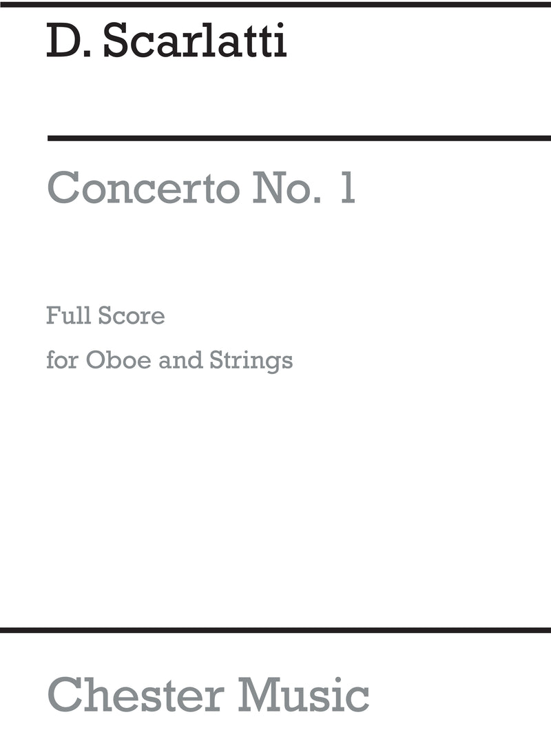 Scarlatti, D Concerto No 1 In G Major