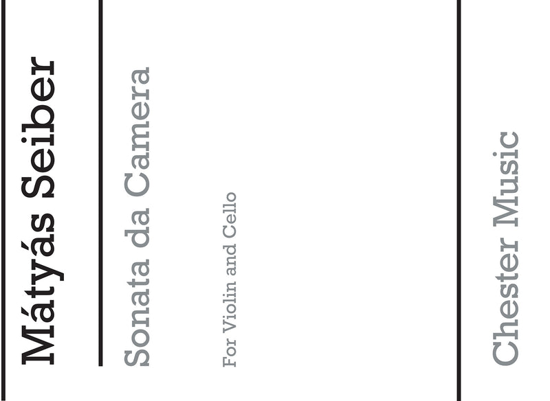 Sonata Da Camera (Players' Score)