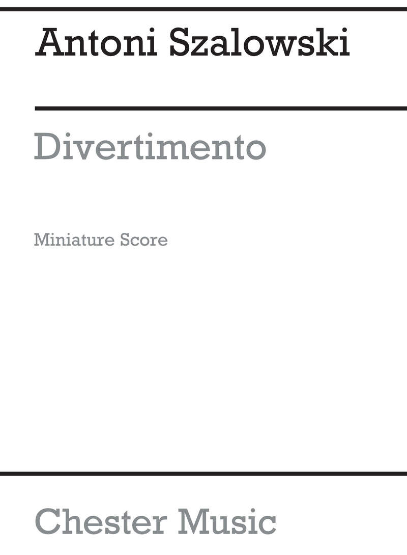 Divertimento (Miniature Score)