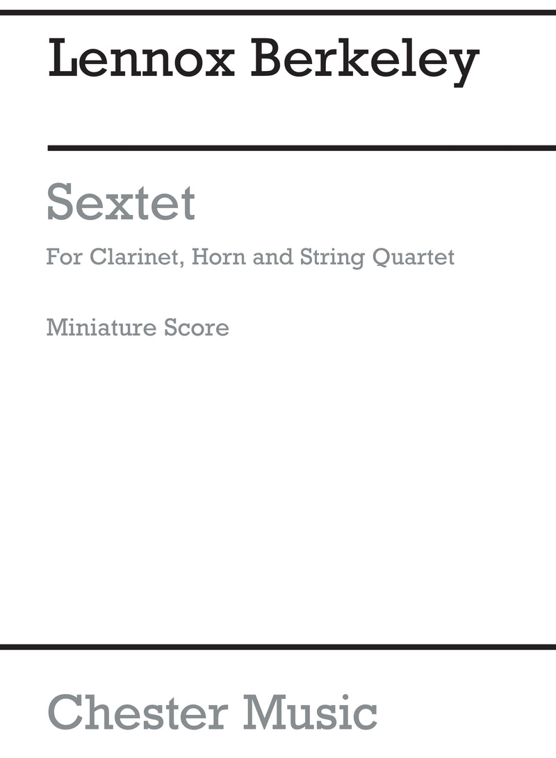Sextet Op.47 (Score)