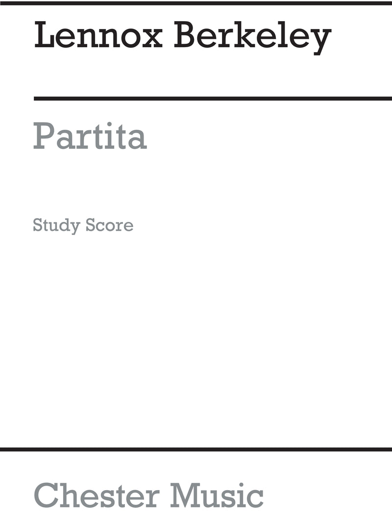 Partita Op.66 (Miniature Score)