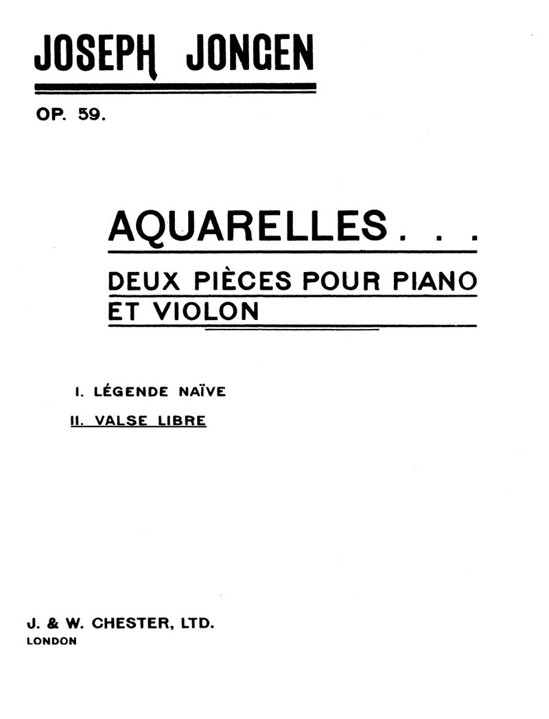 Aquarelles Op. 59 No 2 Legende Naïve