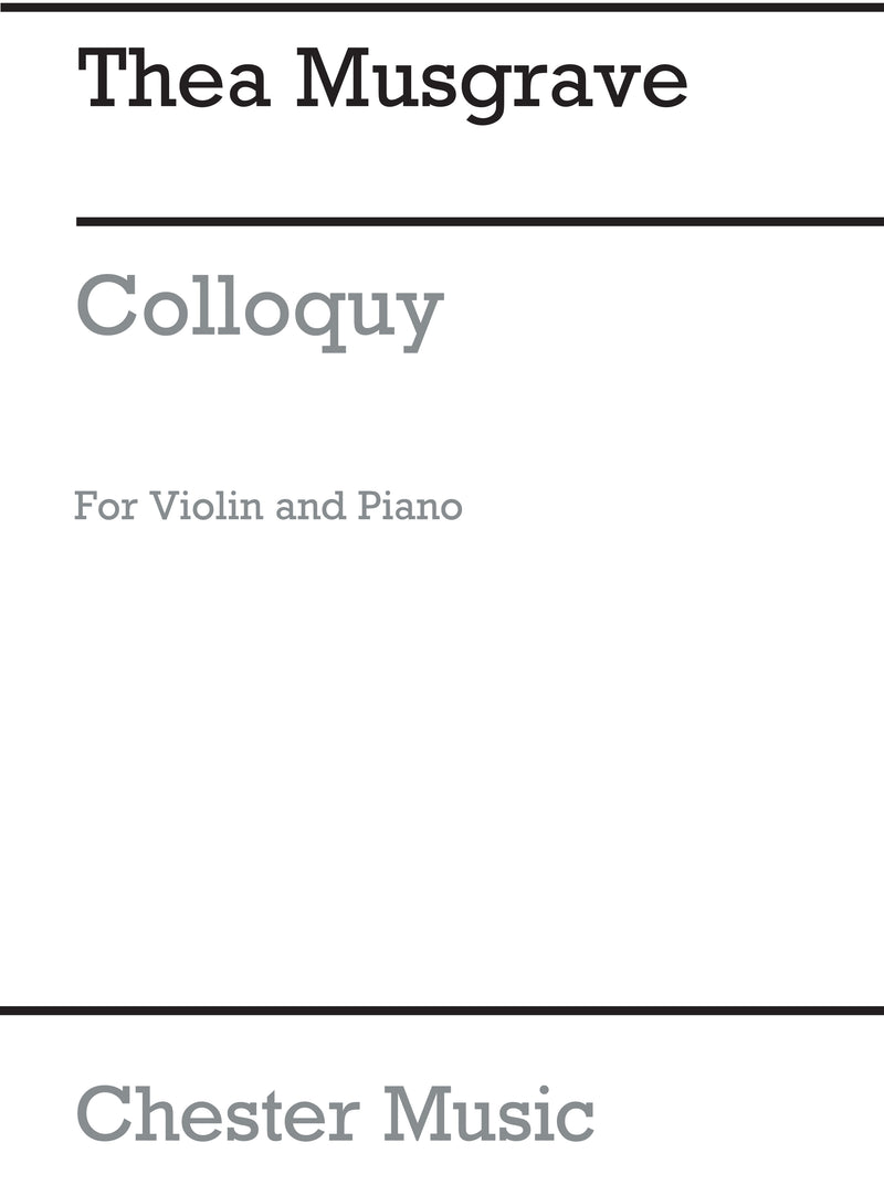 Colloquy for Violin and Piano
