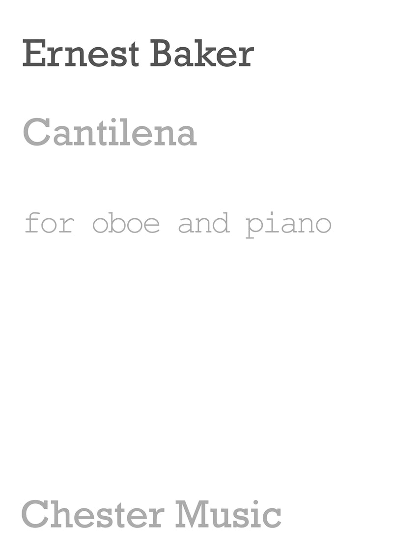 Cantilena For Oboe And Piano