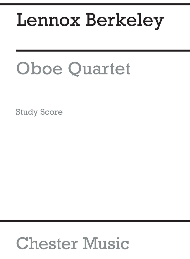 Oboe Quartet Op.70 (Miniature Score)