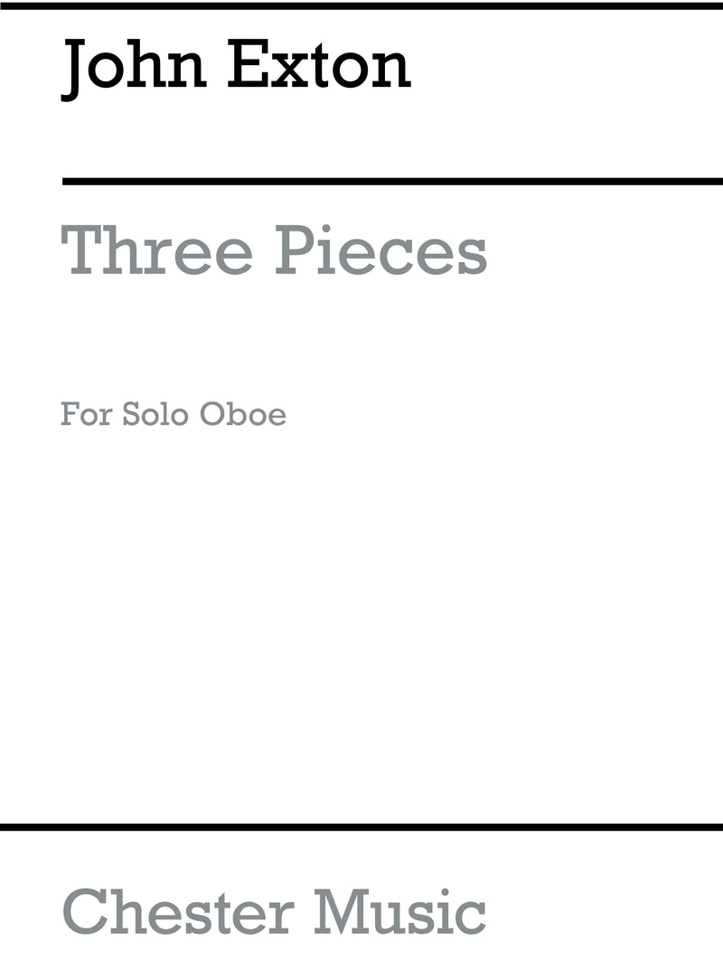 Three Pieces for Oboe Solo