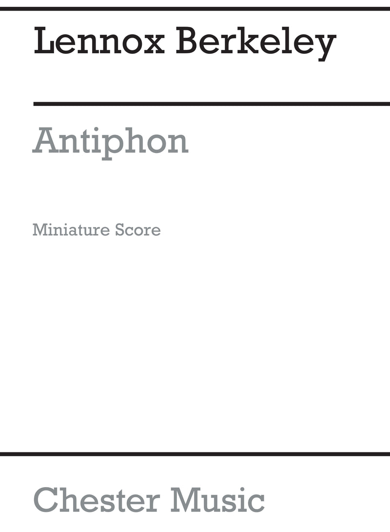 Antiphon For String Orchestra Op. 85