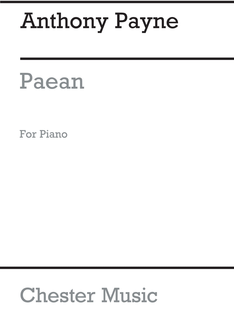 Paean for Solo Piano