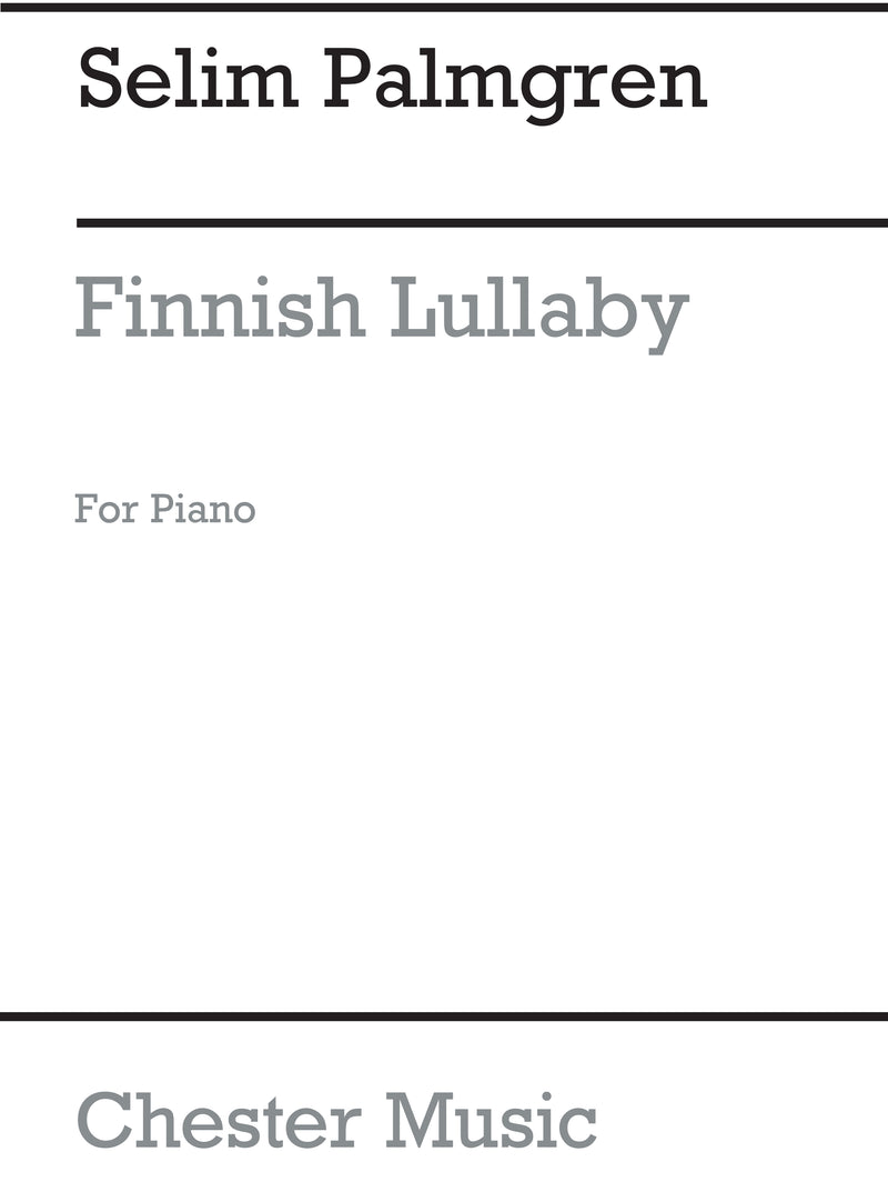 Finnish Lullaby for Piano