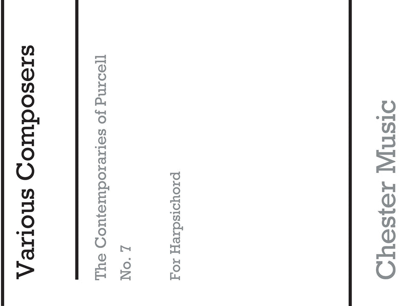 The Contemporaries of Purcell