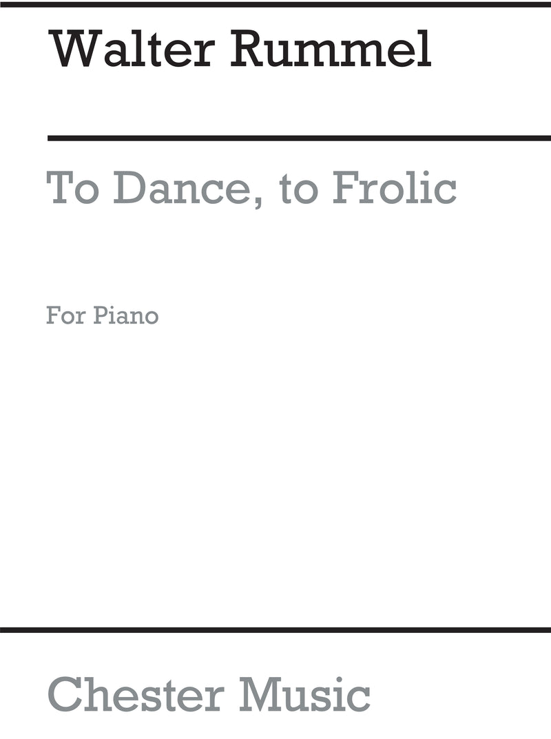 Pan's Dancing Song "To Dance, To Frolic"