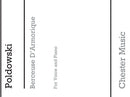 Berceuse D'armorique (Voice And Piano)