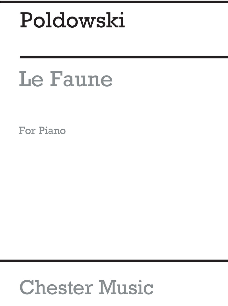 Le Faune for Voice with Piano acc.